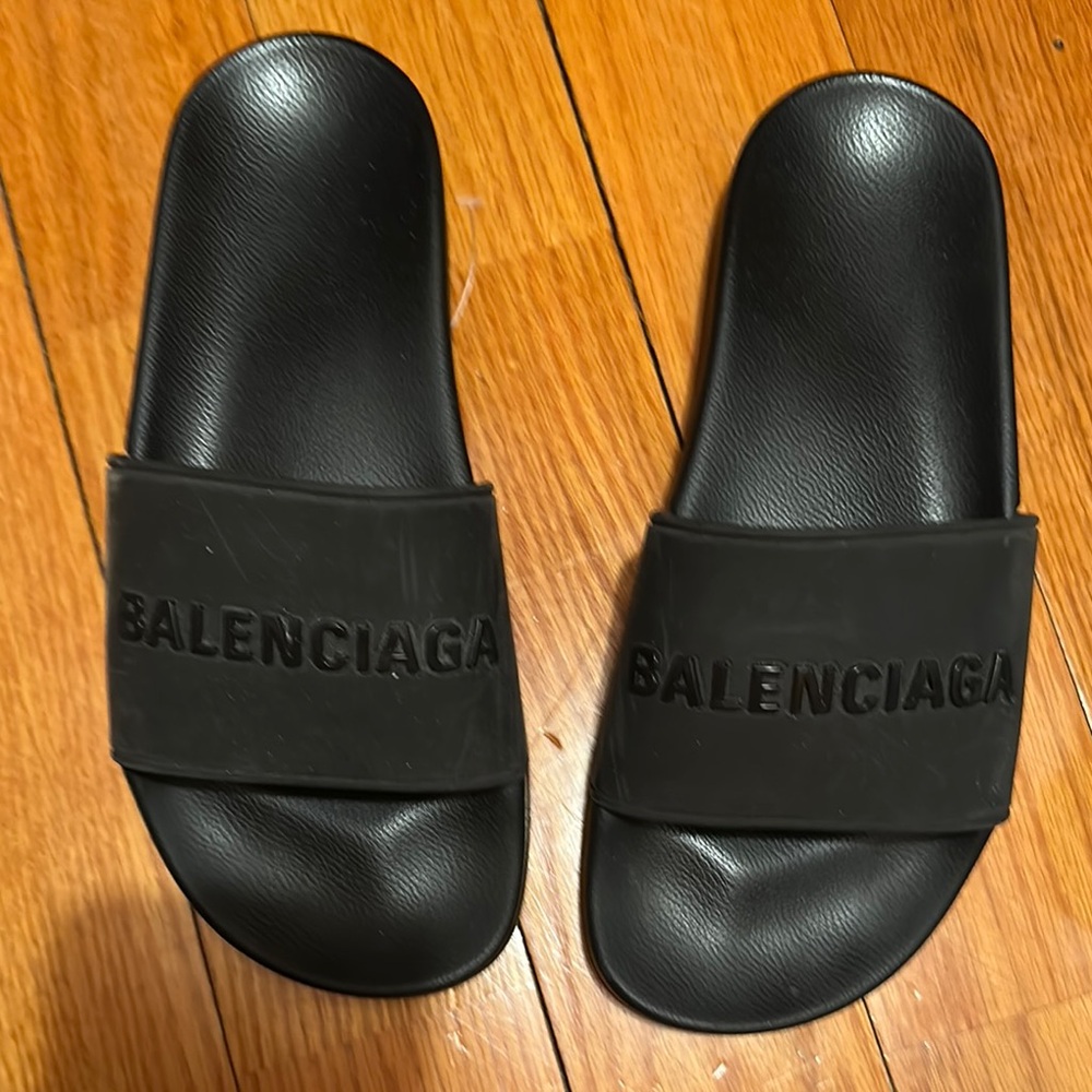 Balenciaga Black Slides